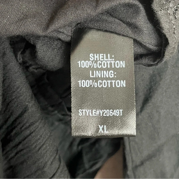 Tuckernuck Pomander Place Black Dress/Coverup-Cotton-Beaded V-Neck-Women’s XL - Picture 6 of 13